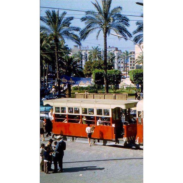 ساحة البرج ١٩٦٢،Borj Square 1962 . ساحة_البرج  ترمواي_بيروت  ريفولي_بيروت