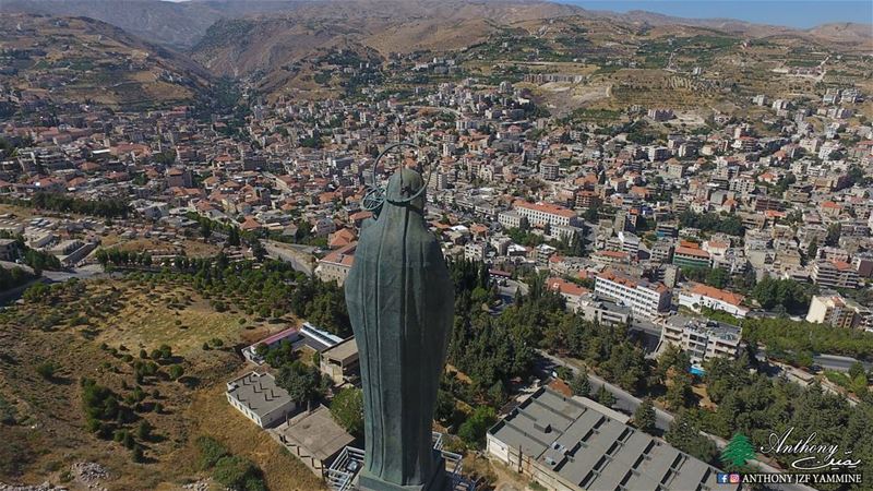 سيدة زحلة - البقاع  saydetzahle  church  lebanon  dji  phantom4 ...