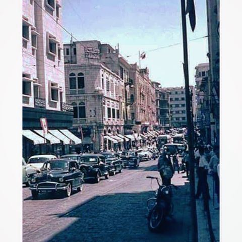 شارع ويغان ، بيروت عام ١٩٦٠ ،