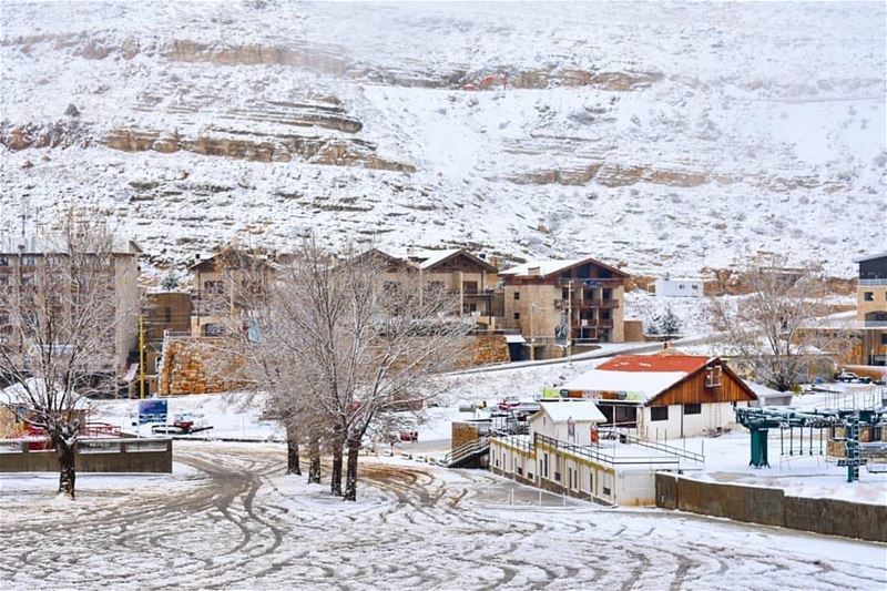 صباح الخير من كفردبيان 😍Photo talen by @a_live13・・・Guess who's back?🌨❄ (Mzaar Kfardebian)