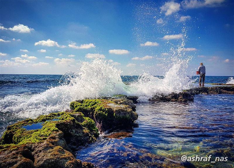 في مرفأ عينيكٍ الأزرقشباك بحري مفتوح...وطيور في الأبعاد تلوحتبحث عن جزر... (Tyre, Lebanon)