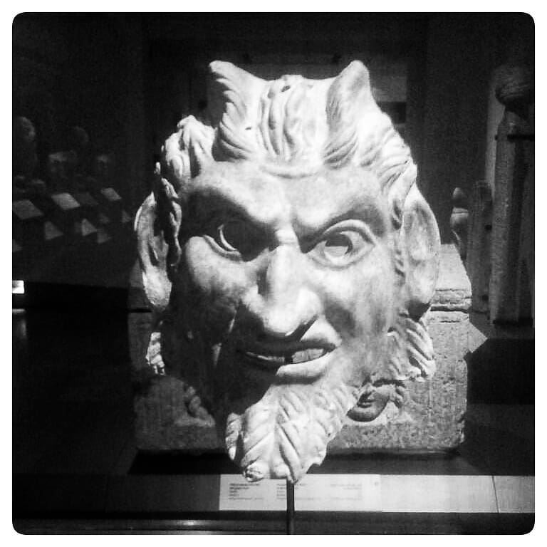 قناع لساطير (مخلوق اسطوري)🇱🇧mask of satyr (mythical creature)national... (National Museum of Beirut)