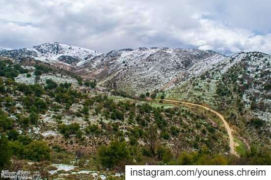 كفرحونة صباح اليوم ❄❤ kfarhouna  jezzine  snow  lebanon  southlebanon ... (Kfarhouna - Jezzine)