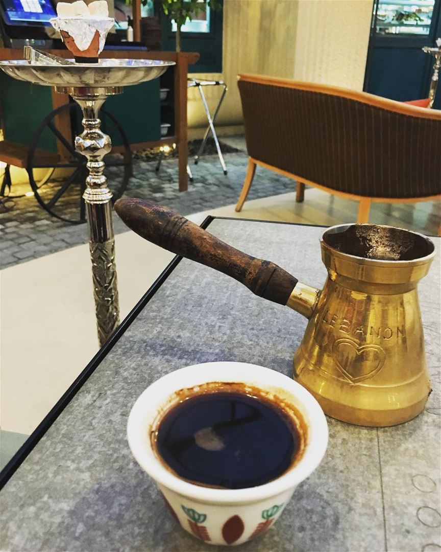 لا يحلو المساء الا بوجود  القهوة.. turkkahvesi  turkishcoffee  kahve ... (قهوة بيروت biel)