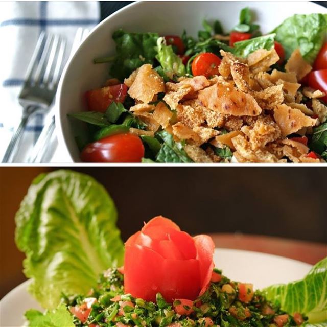 ماهو طبقكم المفضل  فتوش أو  تبولة Fattoush or Tabbouleh? beirutcitypage ...