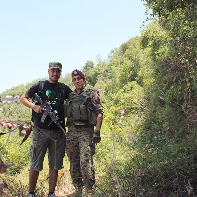  مشوار_مع_مغوار jezzine  me   lebanesearmy  commando  hiking ... (Jezzîne, Al Janub, Lebanon)