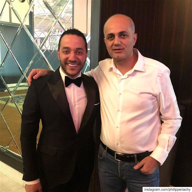 مع احباب القلب  النجمين حسين الديك وزياد برجي من حفلة دبي من تنظيم سبوت لاي (Dubai, United Arab Emirates)