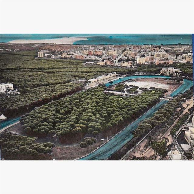 ميدان سباق الخيل في  بيروت عام ١٩٦٧ 