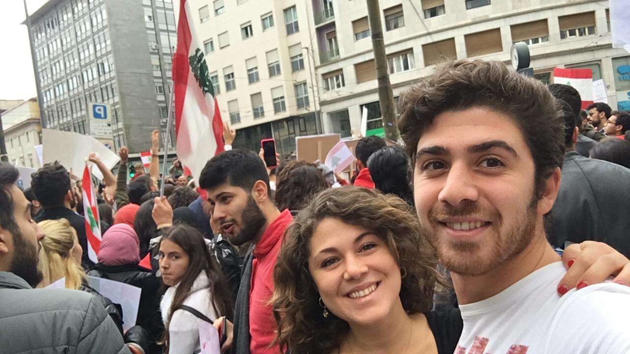 ميلانو إيطاليا - لبنان ينتفض