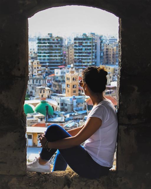 نافذة على العالم 👀🌆🌆👀 The World Through a Window --------------------- (Tripoli Castle)