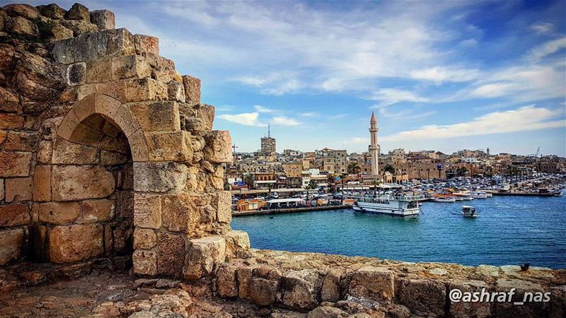 هل جنة الله إلا حيثما هنئت عيناككل إتساع بعد بهتان... هنا على شاطئ أو فوق... (Saida The Sea Castle)