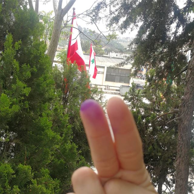 و هيدا صوتي...... 🇱🇧♥️ vote  lebanon  lebanese  lebanonpictures ... (Lebanon)