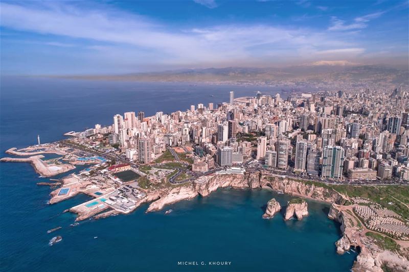 يا أم الدنيا يا بيروت ❤.... AboveLebanon  Lebanon  LiveLoveBeirut ... (Beirut, Lebanon)