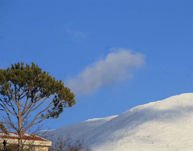...يا جبل لبعيد jbaamountians snow  chouf jbaa lebanon...