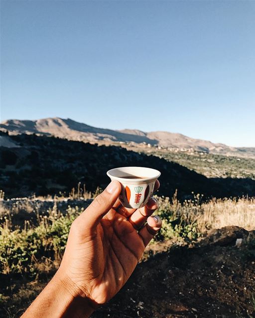 يسعاد صباحك يا حلو ☕️🇱🇧 MajdalTarshish  Lebanon  beirut ... (Majdal Tarshish, Mont-Liban, Lebanon)