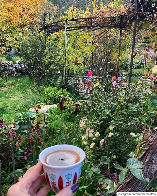 يكفيني ان نتشارك كوب قهوة في الصباح.. ramramcoffee  turkishcoffee ... (Douma, Liban-Nord, Lebanon)