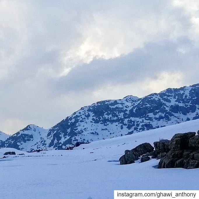 🏔️💙_______________________________ snow  snowview  snowlovers ... (El Laklouk, Mont-Liban, Lebanon)