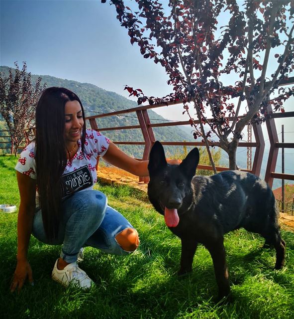 ⛰️ Happy moments  shadow 🐕 (El Laklouk, Mont-Liban, Lebanon)