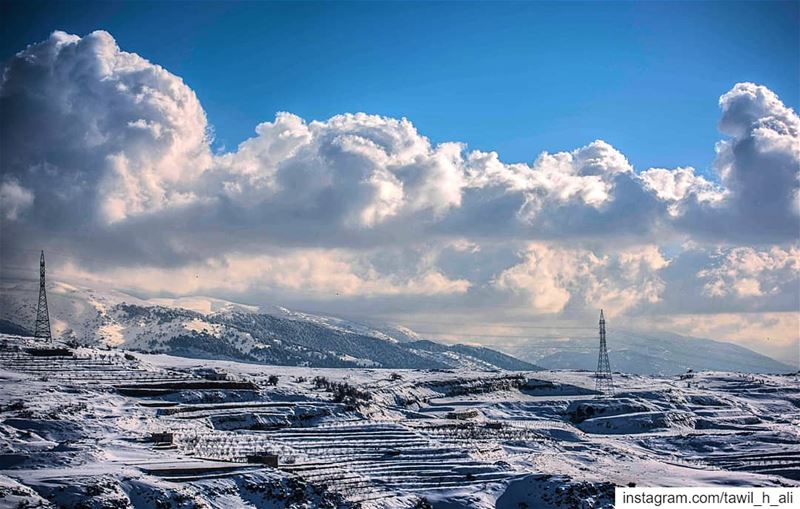 ❄️ landscape  contrast  mountains  snow  winter  snowday  beautiful ... (Daher El Baydar)