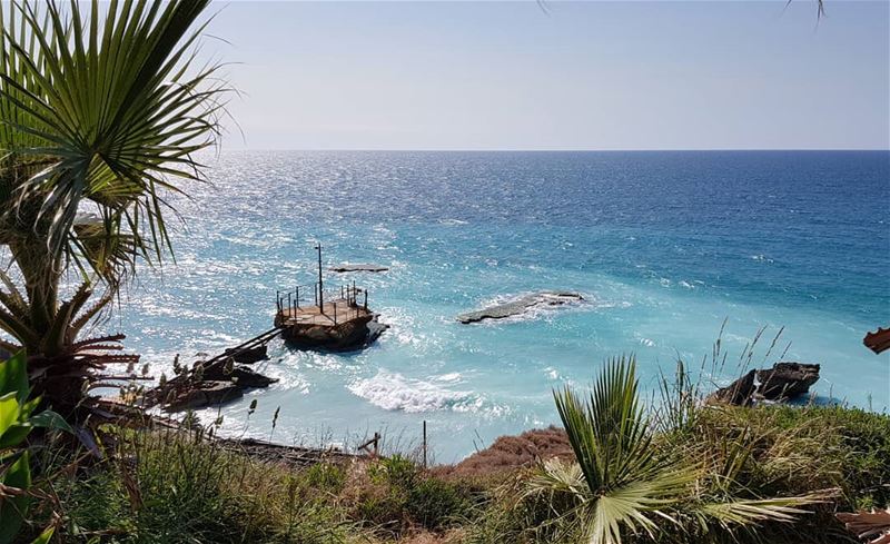 🏄‍♀️🌞🌊 nofilter  mediterraneansea  sea  sun  beautiful  sunnyday  blue... (El Mounsef, Mont-Liban, Lebanon)
