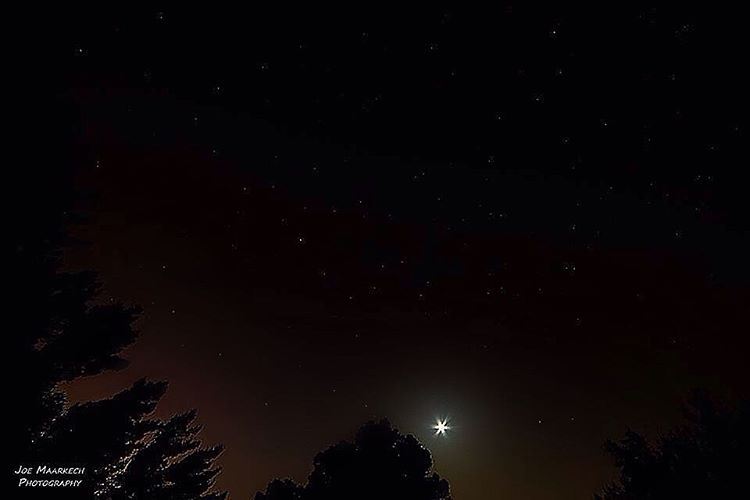 🌚✨⭐️🌟💫  stars  moon  sky  night  night_vision  nightphotography ... (Chnanhaïr, Mont-Liban, Lebanon)