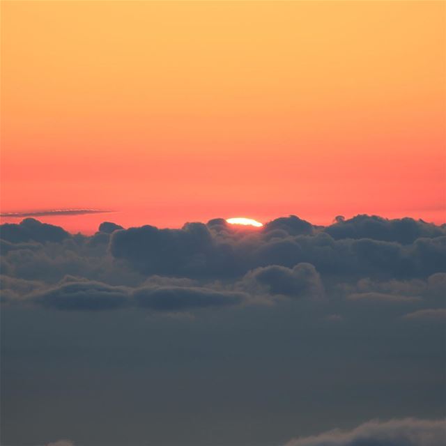 😍⛅️😍⛅️😍 Beautiful Picture from high up in the clouds of the sunset 🌅... (Zaarour)