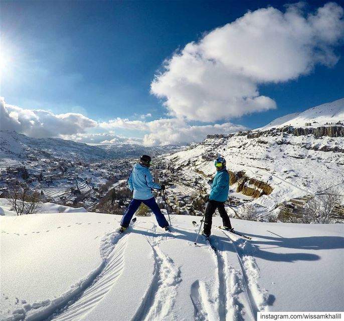 ⛷️backcountry back to Faraya⛷️ faraya  farayalovers  lebanon ... (Chabrouh-Faraya)