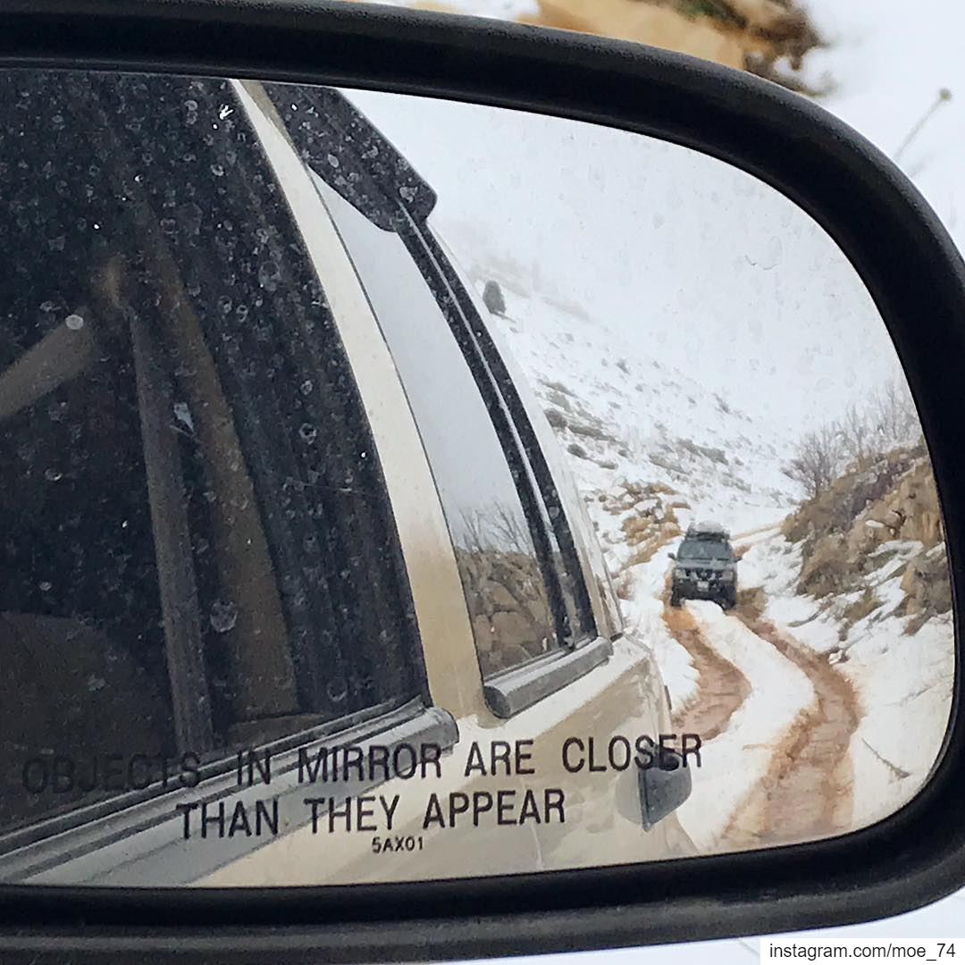 ⚠️Objects in mirror are closer than they appear ⚠️ lebanon  lebanese ... (Aaqoura, Mont-Liban, Lebanon)