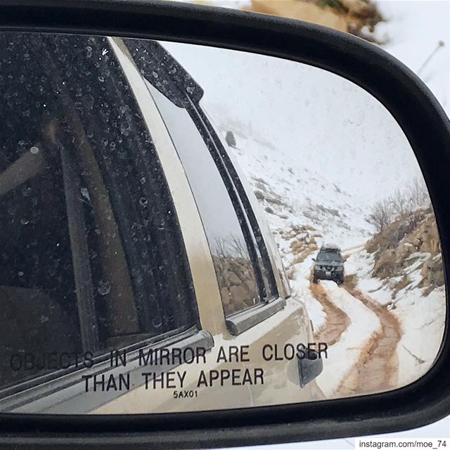 ⚠️Objects in mirror are closer than they appear ⚠️ lebanon  lebanese ... (Aaqoura, Mont-Liban, Lebanon)